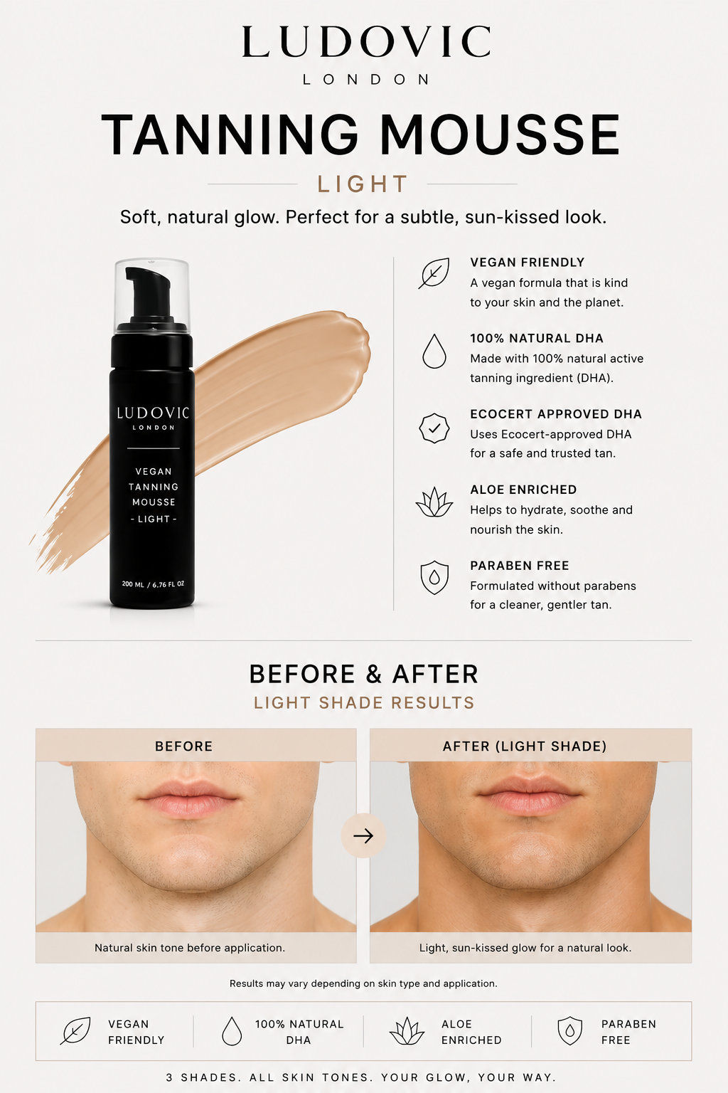 Vegan Tanning Mousse Light