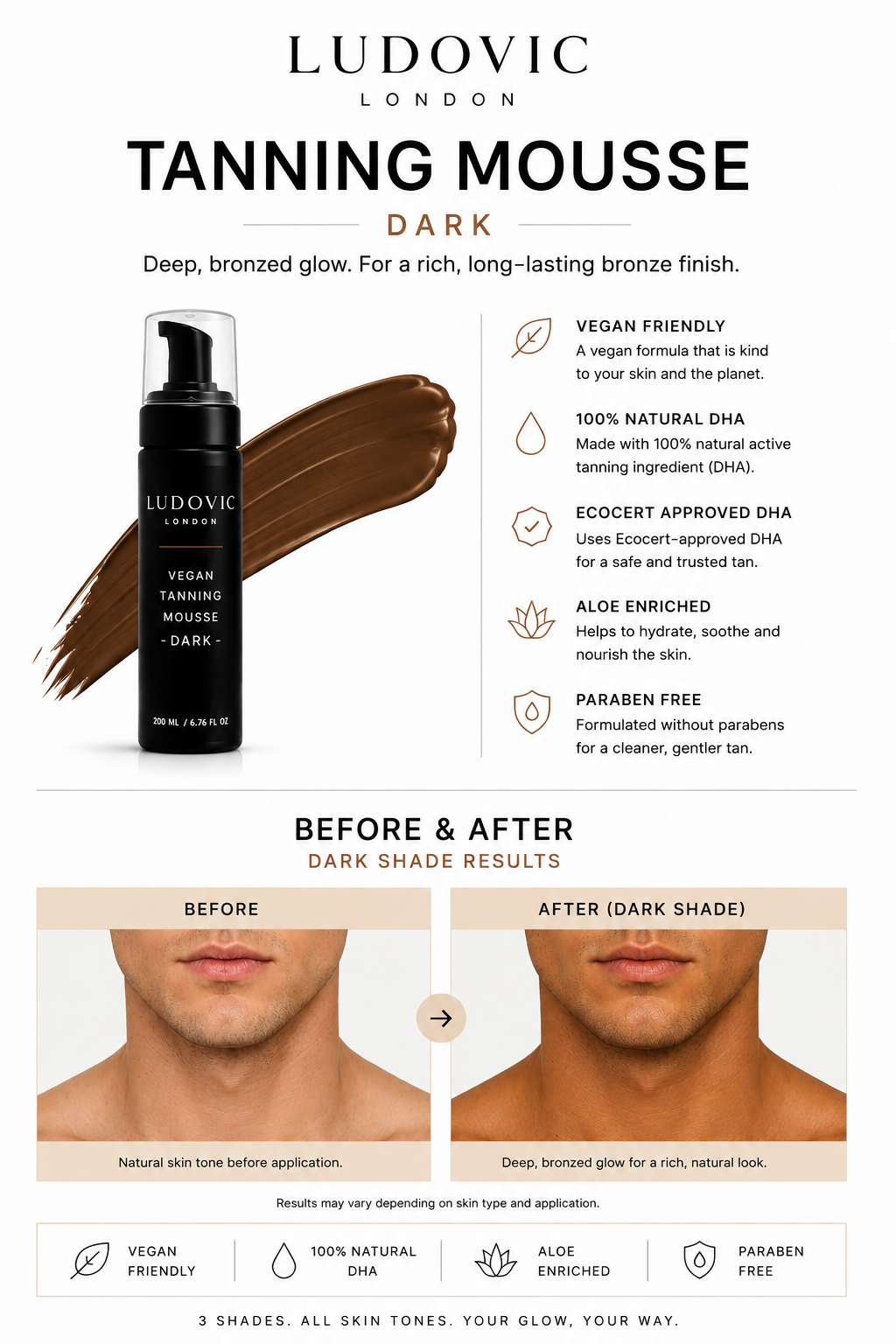 Vegan Tanning Mousse Dark